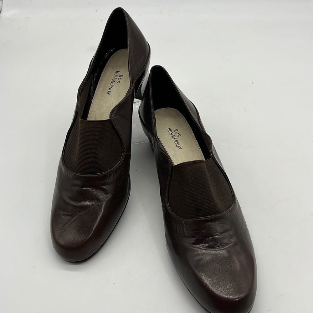 Ros Hommerson Brown Leather Heels size 10